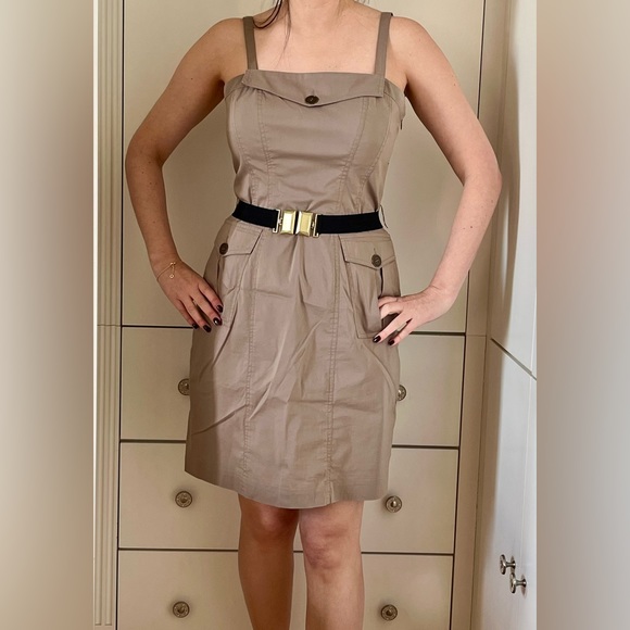BCBGMaxAzria Adjustable Strap Dress with Detachable Belt - Picture 7 of 7